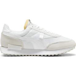 Femme Puma Baskets^Baskets en Cuir & Velours de Cuir Future Rider Play blanches