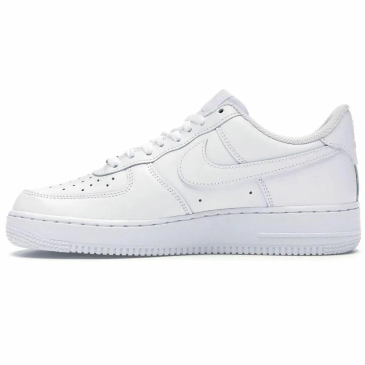 Baskets en Cuir Air Force 1 Lo blanches-Nike Clearance