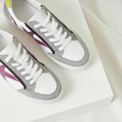 Femme Mellow Yellow Baskets^Baskets en Cuir Betsie grises