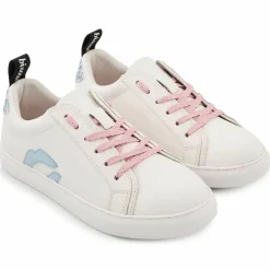Baskets en Cuir Betty blanc/bleu/rose-Bons Baisers de Paname Sale