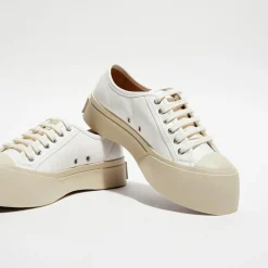 Baskets en Cuir blanches-Marni Outlet