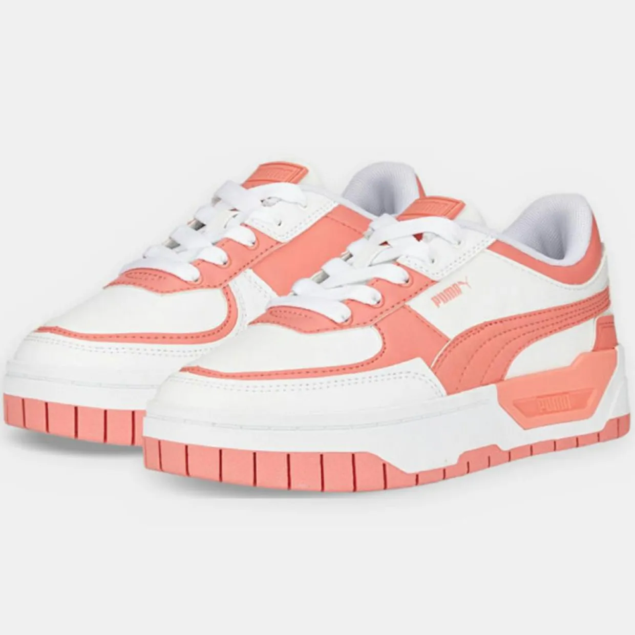 Femme Puma Baskets^Baskets en Cuir Cali Dream Tweak Dissi blanc/rose