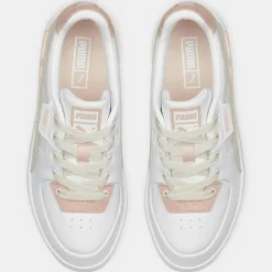 Femme Puma Baskets^Baskets en Cuir Cali Dream blanc/rose