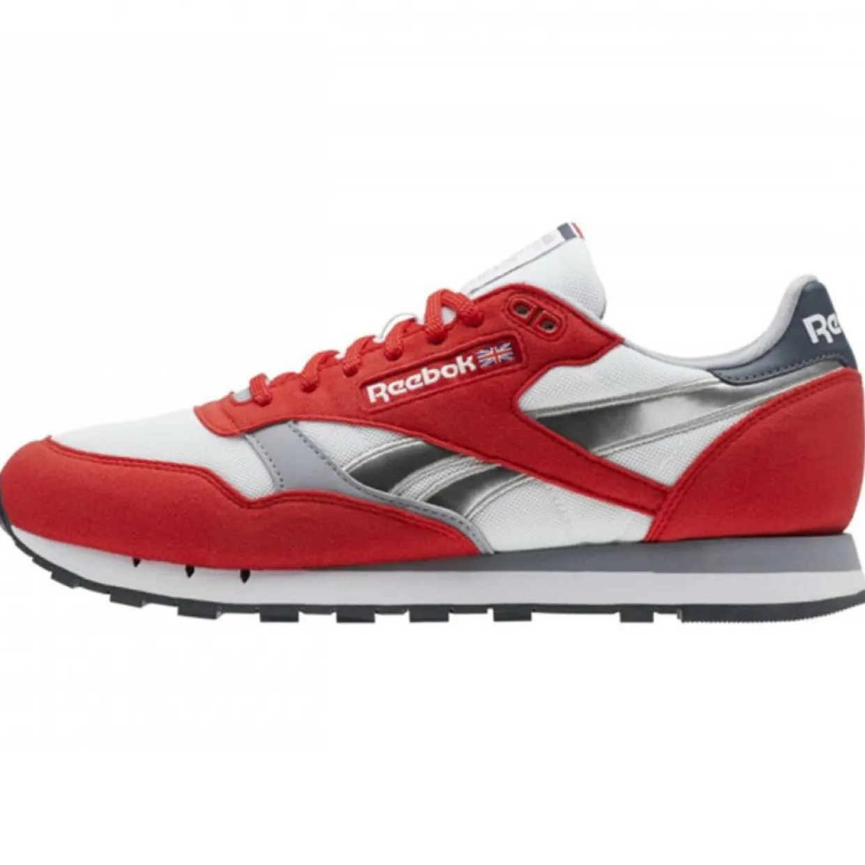 Baskets en Cuir Cl Leather Rsp rouge/gris/blanc-Reebok