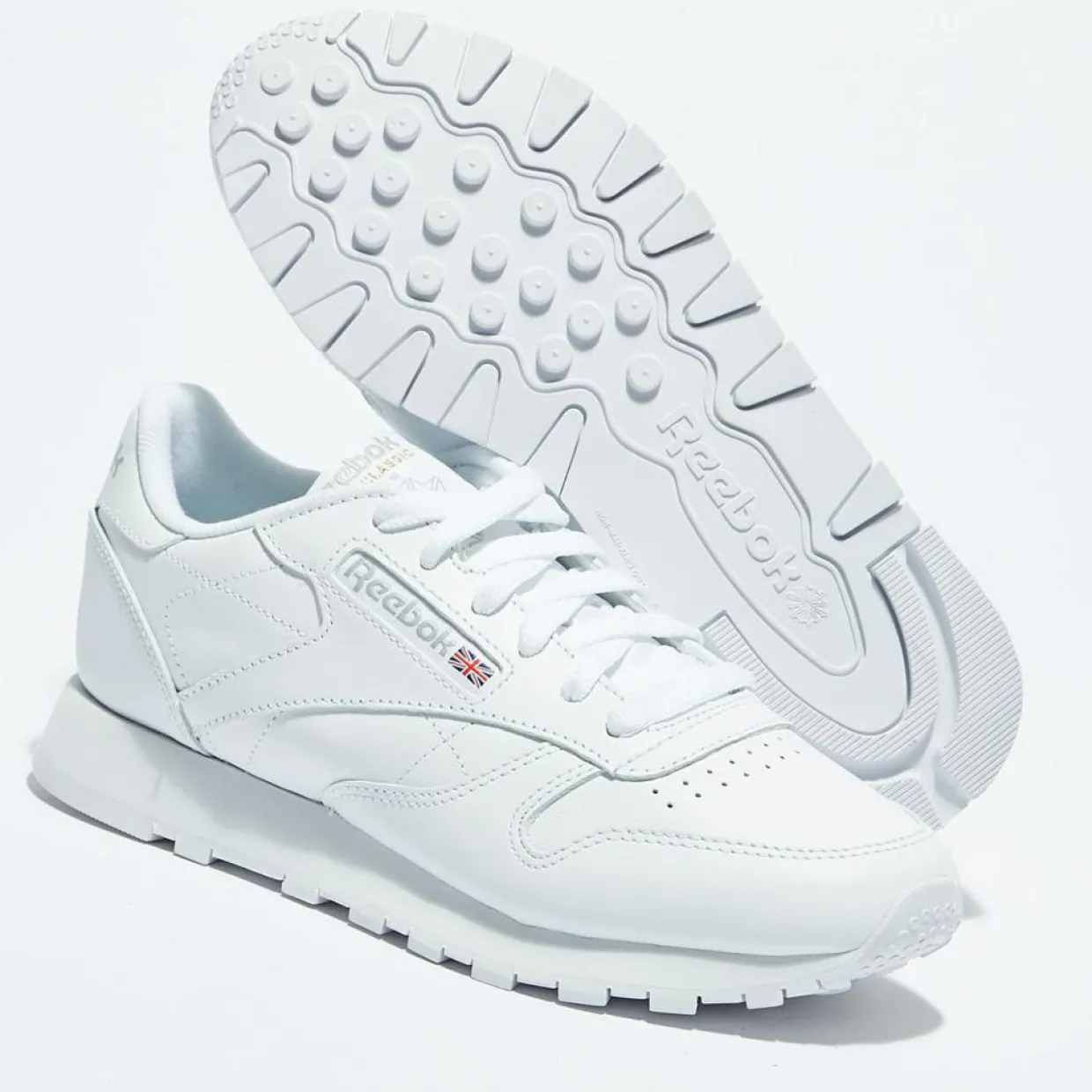 Baskets en Cuir Cl Lthr Basique 2232 blanches-Reebok Hot