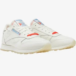 Femme Reebok Baskets^Baskets en Cuir Cl Lthr blanc moyen