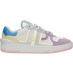 Homme Lanvin Baskets^Baskets en Cuir Clay multicolores