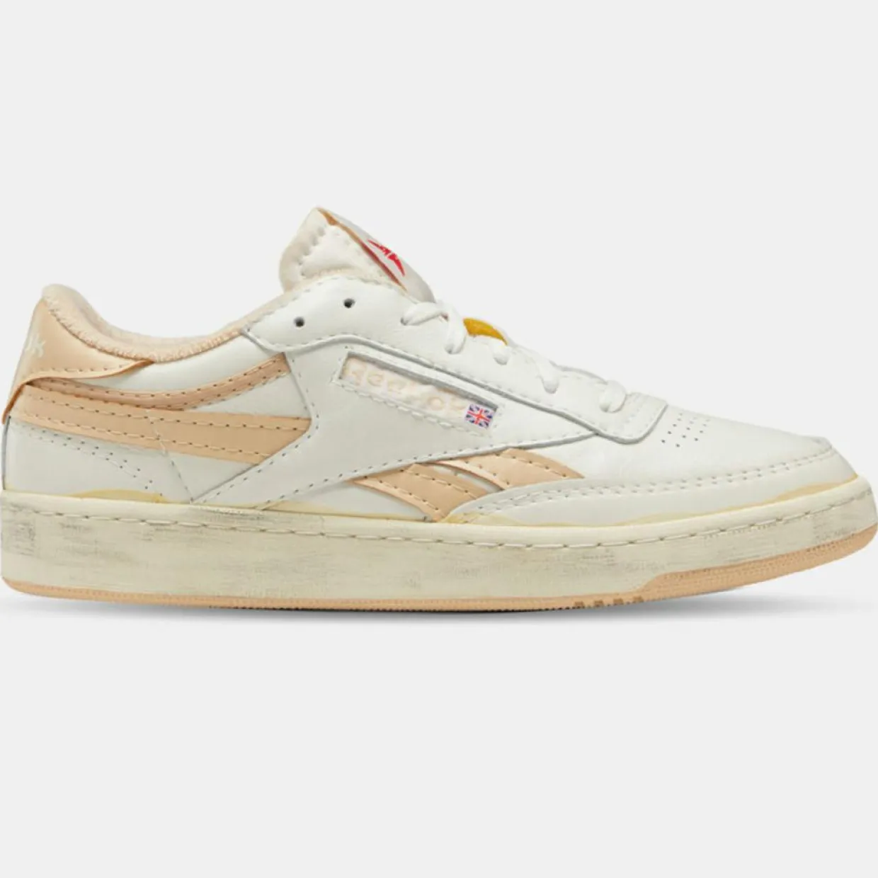 Baskets en Cuir Club C Revenge blanc/saumon-Reebok Outlet