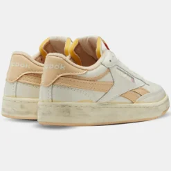 Baskets en Cuir Club C Revenge blanc/saumon-Reebok Outlet