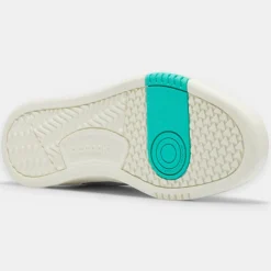 Femme Reebok Baskets^Baskets en Cuir Court Peak blanc/bleu