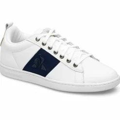 Baskets en Cuir Courtclassic blanc/bleu marine-Le Coq Sportif Best