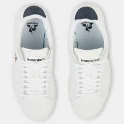 Femme Le Coq Sportif Baskets^Baskets en Cuir Courtset blanc/noir