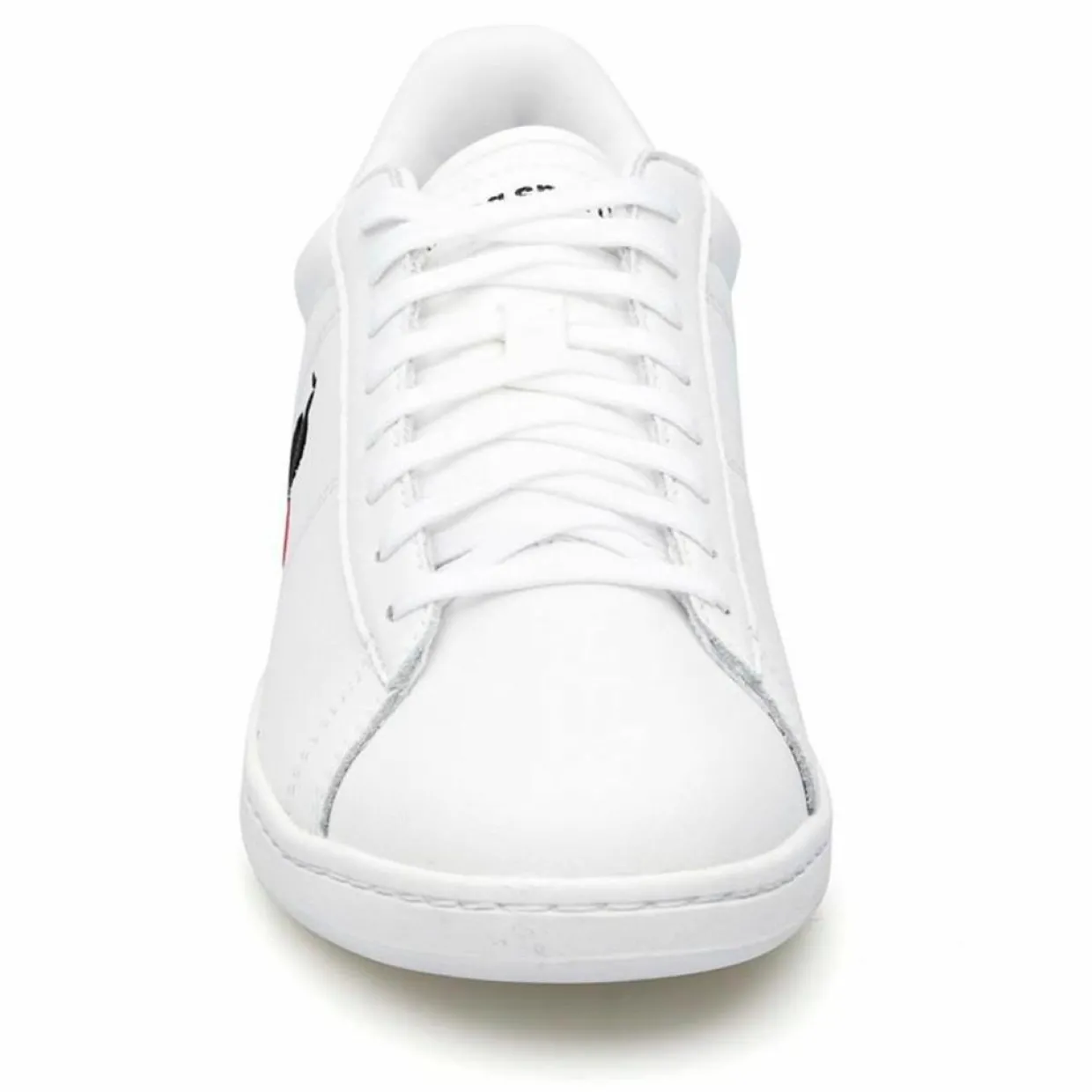 Femme Le Coq Sportif Baskets^Baskets en Cuir Courtset blanc/noir