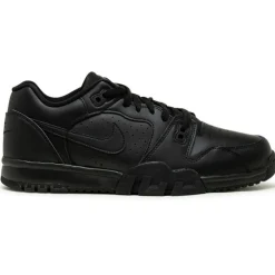Homme Nike Baskets^Baskets en Cuir Cross Trainer Low noires