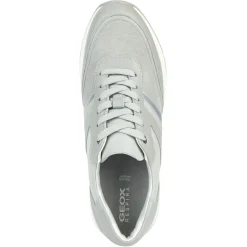 Baskets en Cuir Desya gris pâle-Geox Hot