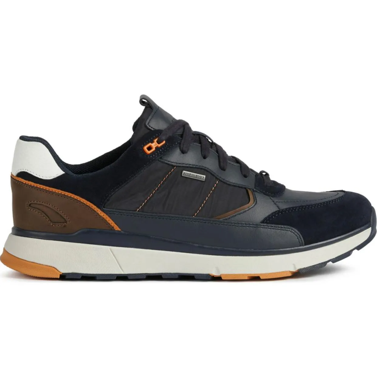 Homme Geox Baskets^Baskets en Cuir Dolomia bleu marine