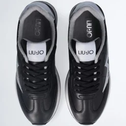 Femme Liu-Jo Baskets^Baskets en Cuir Dreamy noir/argenté