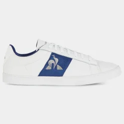 Femme Le Coq Sportif Baskets^Baskets en Cuir Elsa blanc/bleu