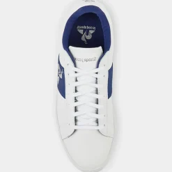 Femme Le Coq Sportif Baskets^Baskets en Cuir Elsa blanc/bleu