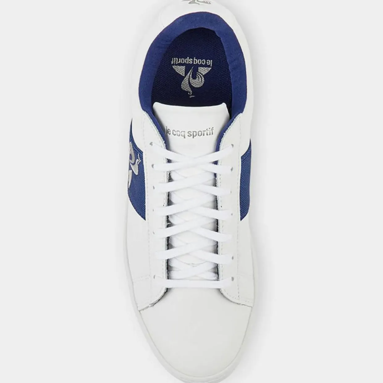 Femme Le Coq Sportif Baskets^Baskets en Cuir Elsa blanc/bleu