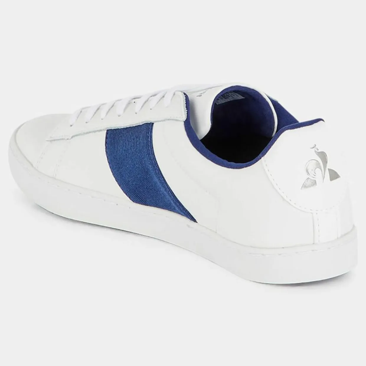 Femme Le Coq Sportif Baskets^Baskets en Cuir Elsa blanc/bleu