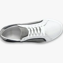 Homme Bocage Baskets^Baskets en Cuir et Velours de Cuir Kai grises