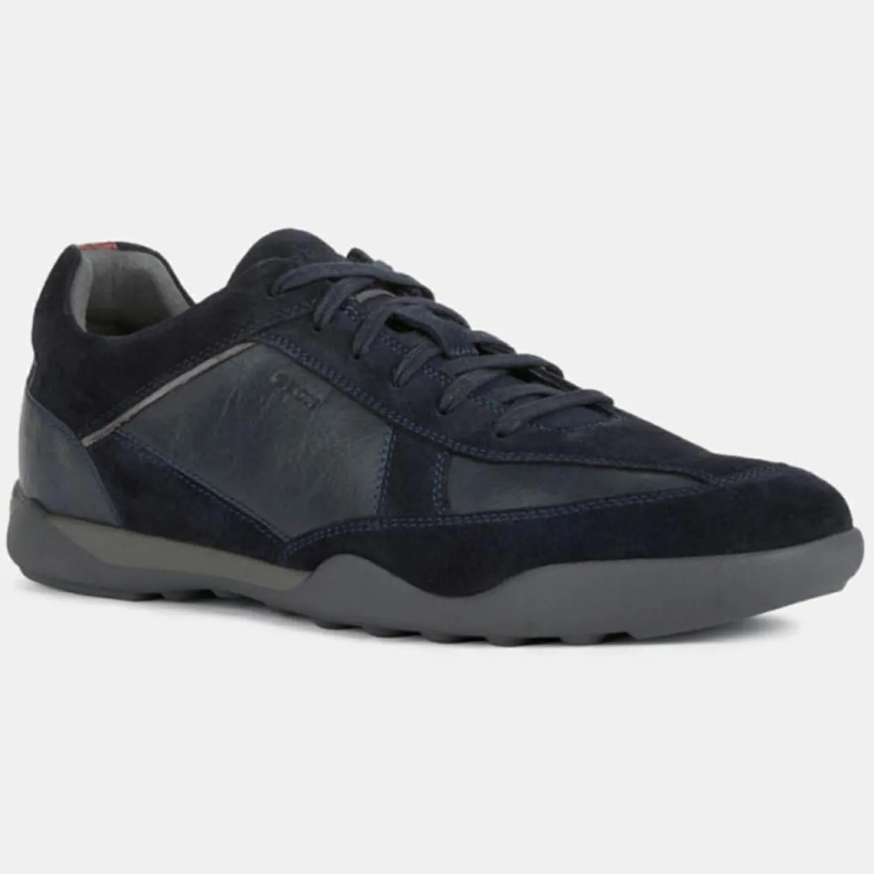 Homme Geox Baskets^Baskets en Cuir et Velours de Cuir Metodo bleu marine