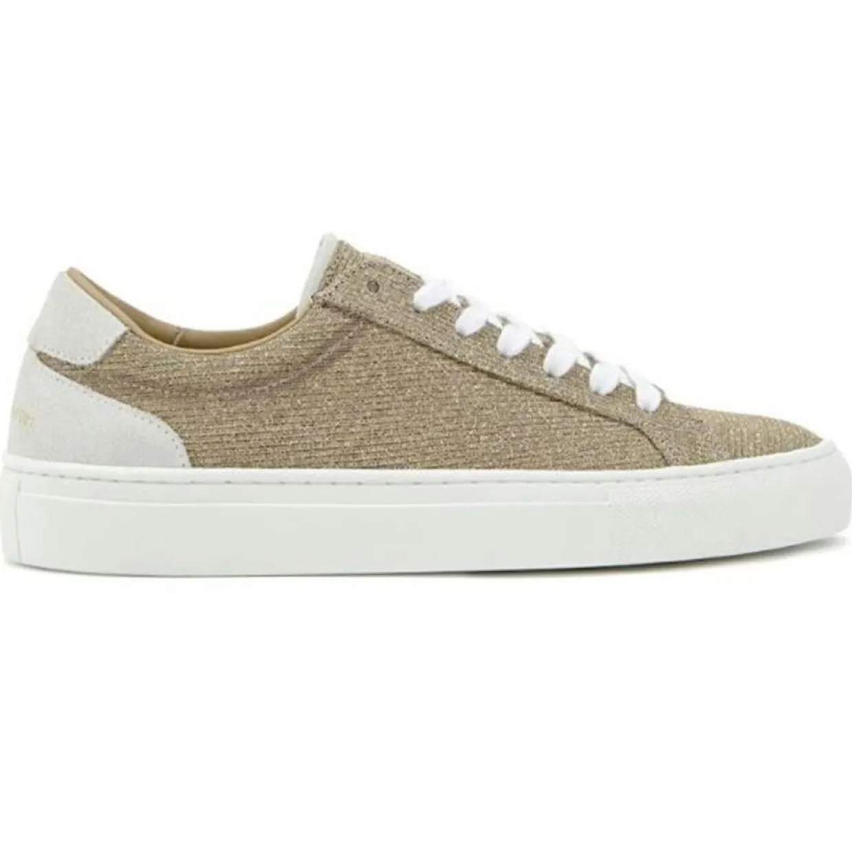 Baskets en Cuir Eugène lurex beige/doré-Canal Saint Martin Sale