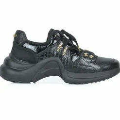 Femme Mi/Mai Baskets^Baskets en Cuir Finn noires