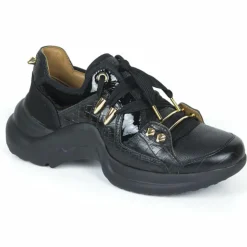 Femme Mi/Mai Baskets^Baskets en Cuir Finn noires