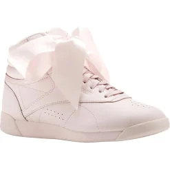 Femme Reebok Baskets^Baskets en Cuir Freestyle Bow roses