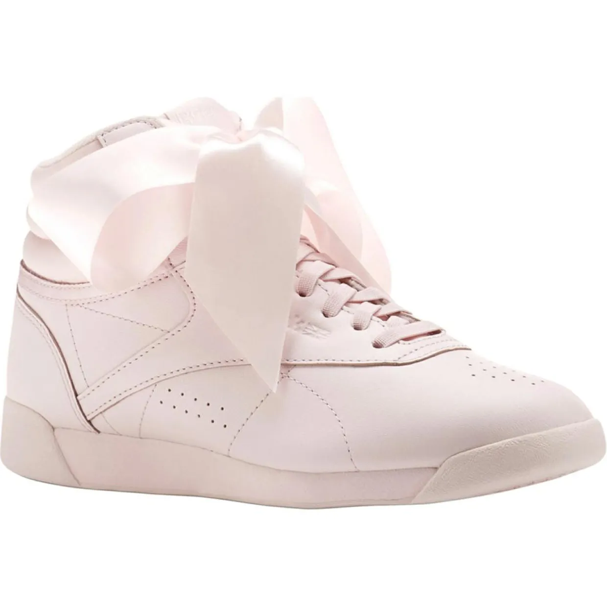 Femme Reebok Baskets^Baskets en Cuir Freestyle Bow roses