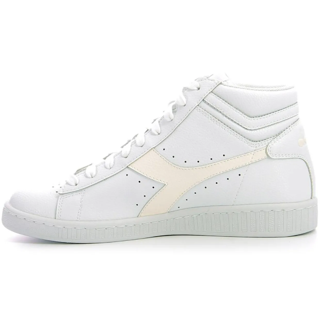 Baskets en Cuir Game High 2030 blanc immaculé/blanc-Diadora Hot