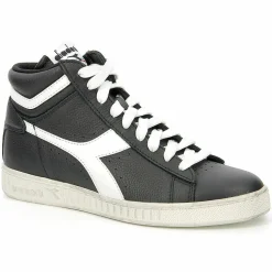 Baskets en Cuir Game L Hi Waxed noir/blanc-Diadora Sale