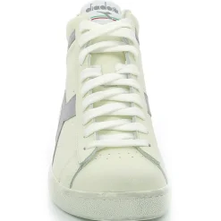 Baskets en Cuir Game L Hi Waxed blanc/gris-Diadora Sale