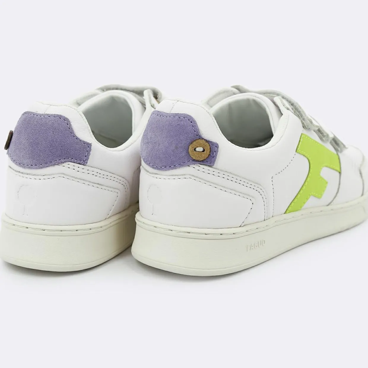 Femme Faguo Baskets^Baskets en Cuir Hazel blanches