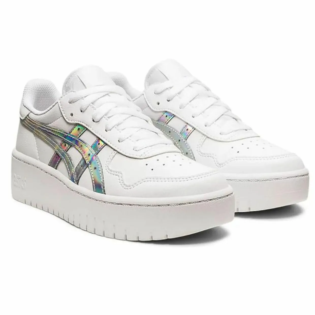 Femme Asics Baskets^Baskets en Cuir Japan S Pf blanches