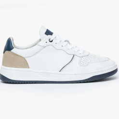 Homme Bocage Baskets^Baskets en Cuir Kadapa blanc/beige/bleu