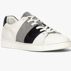Homme Bocage Baskets^Baskets en Cuir Kemo blanc/gris/marine