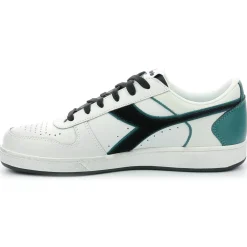 Baskets en Cuir Magic Bas Low I blanc/pacifique-Diadora Clearance