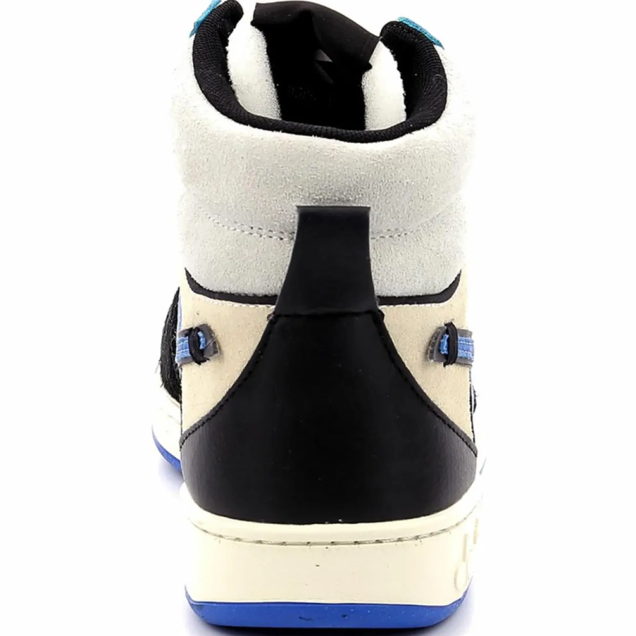 Homme Diadora Baskets^Baskets en Cuir Magic Baske Mi blanc/bleu/noir