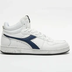 Homme Diadora Baskets^Baskets en Cuir Magic Icona bleu/noir