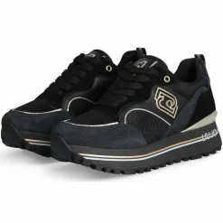Baskets en Cuir Maxi noires-Liu-Jo Clearance