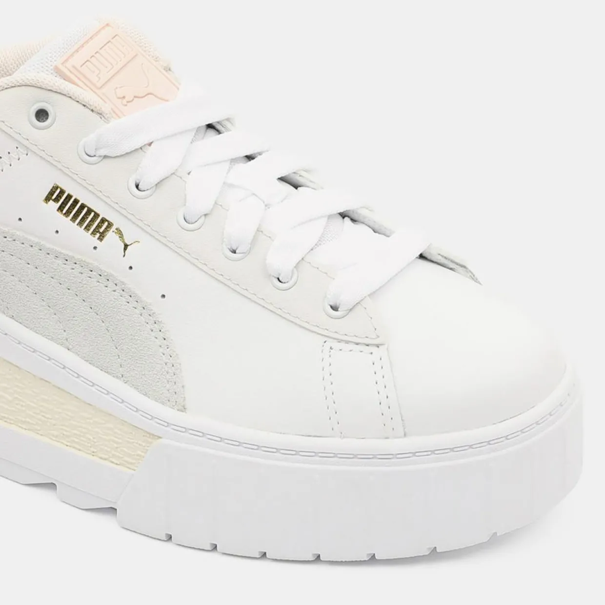 Baskets en Cuir Mayze blanches-Puma Best