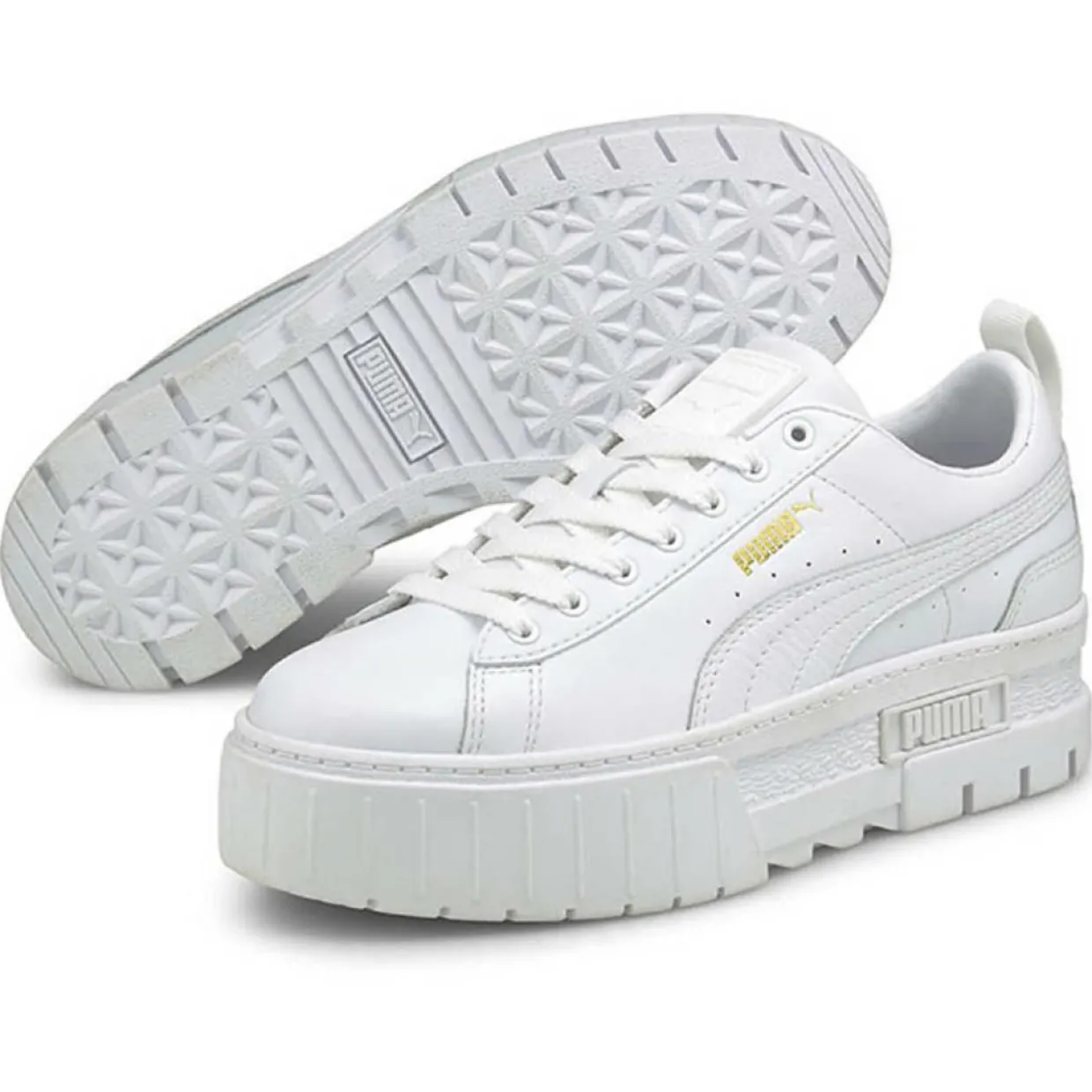 Baskets en Cuir Mayze Classic blanches-Puma Clearance