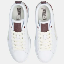 Baskets en Cuir Mayze Luxe blanc/bordeaux-Puma Discount