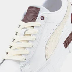 Baskets en Cuir Mayze Luxe blanc/bordeaux-Puma Discount