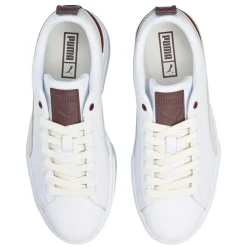 Baskets en Cuir Mayze Luxe blanc/bordeaux-Puma Discount