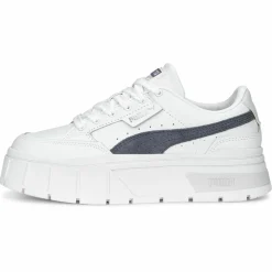 Femme Puma Baskets^Baskets en Cuir Mayze Stack blanches