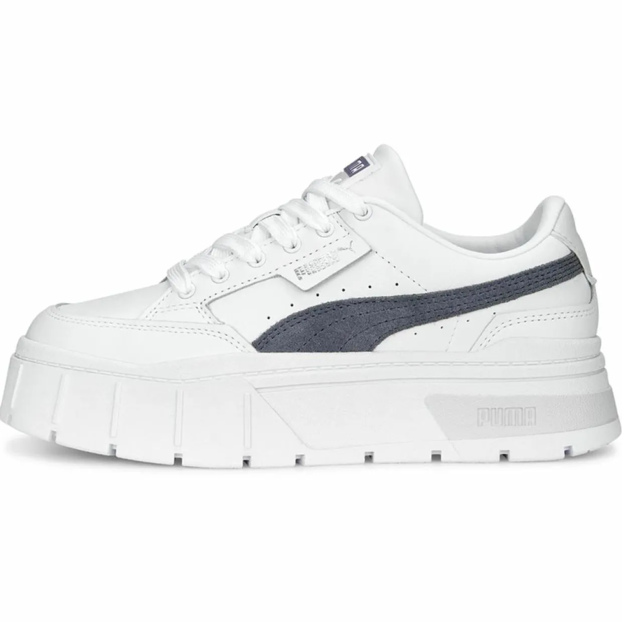 Femme Puma Baskets^Baskets en Cuir Mayze Stack blanches